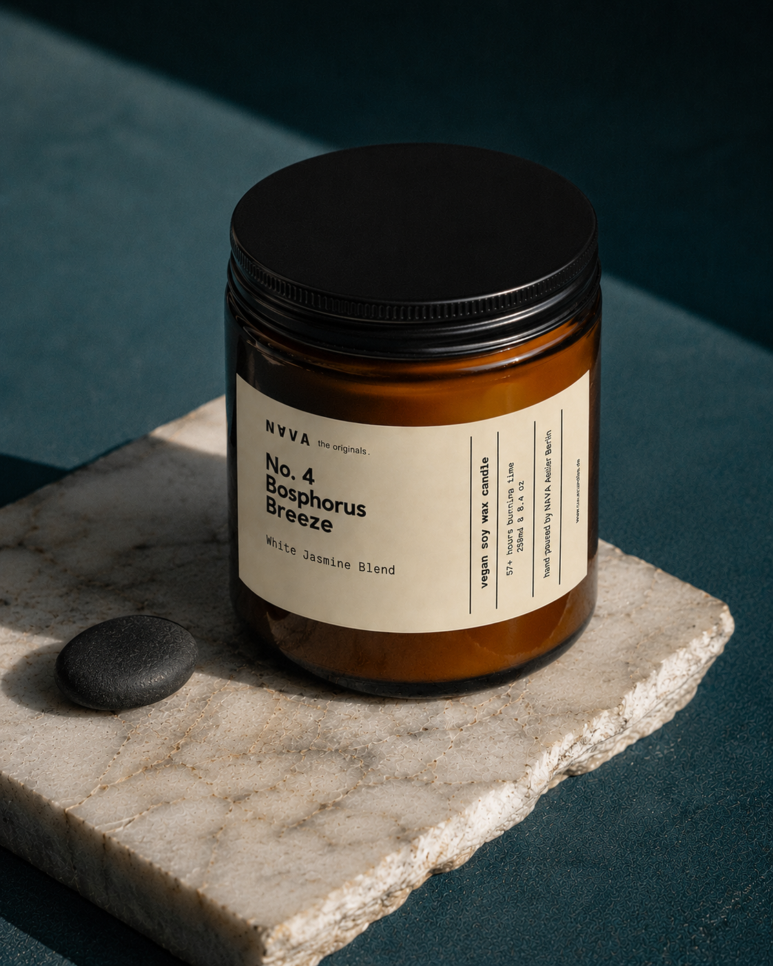 Natural Soy Candle - Bosphorus Breeze | Jasmine & Sea Salt