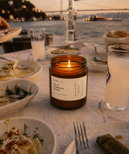 Natural Soy Candle - Bosphorus Breeze | Jasmine & Sea Salt