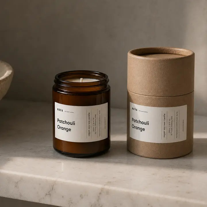 Orange + Patchouli, Natural Soy Candle